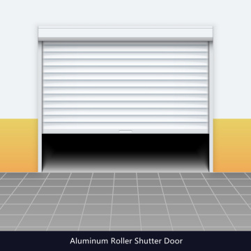 Aluminiumrollen -Garagentüren in Wohngebieten