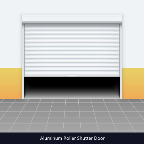 Aluminiumrollen -Garagentüren in Wohngebieten