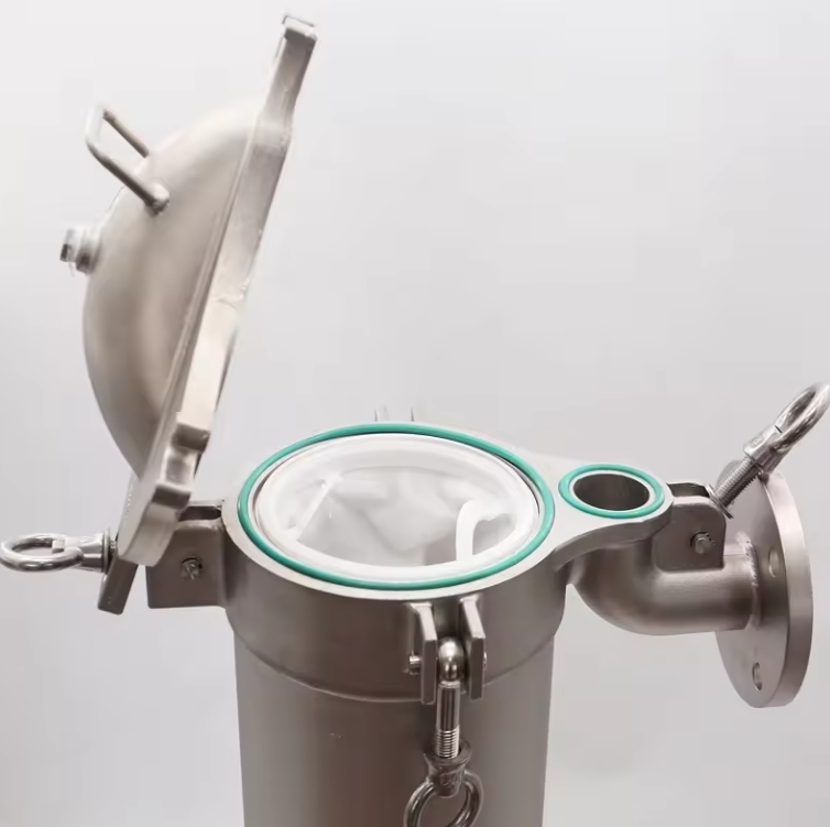 Sanitary Water Treatment filter machine Double Bag Filter Housing duplex filter working principle