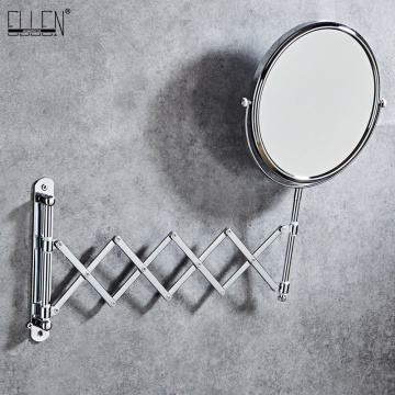 ELLEN Makeup Mirror Bath Mirror Wall Mounted Magnifier Chrome Bathroom Mirrors Bathroom Hardware-80291