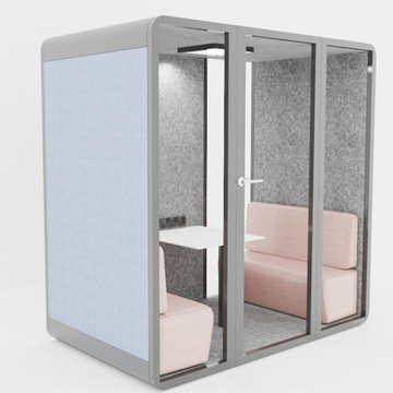 China Hot Sales Office Phone Booth Double Soundproof Booth Supplier