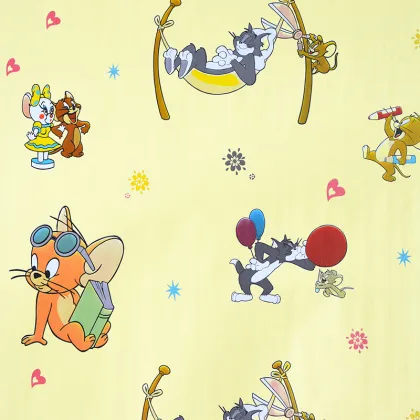 blue colour Kids bedroom wallpaper for home decoration