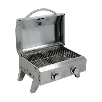 Hyxion  outdoor portable 2 burner  camping bbq grill