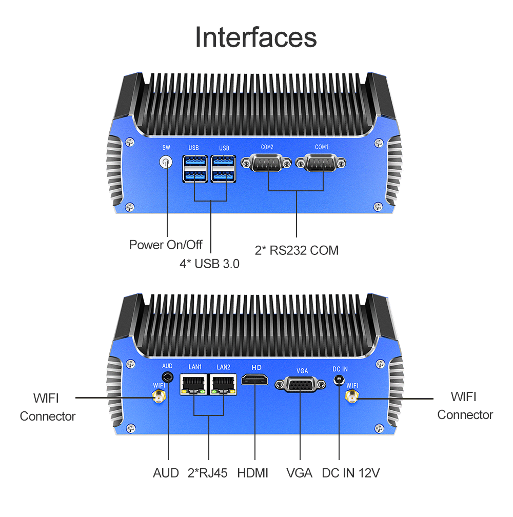 X46G Dual LAN Dual COM Indudtrial PC