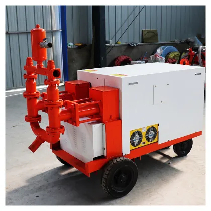 Mini Double Cylinder Hydraulic Cement Pump and Mixer for Concrete and Self-Leveling Applications