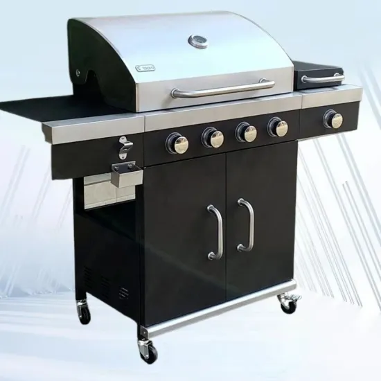 Cheaper 4 Burner Outdoor Gas BBQ Grill with CE for Europe