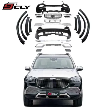 CLY X167 Car Body Kits for Benz GLS Upgrade - Maybach Front Bumper Grille, Rear Bumper, Exhaust, Fender Flare (2020-2022)