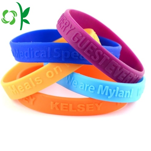 3D Light Bule Printing Wristband Reliëf elastische band