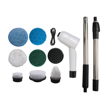 Cordless Waterproof Electric Spin Scrubber with 7 Replaceable Brush Heads and 3 Speeds