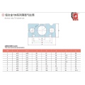 Tubo de cilindro de tres ejes de aluminio neumático TCN/TCM