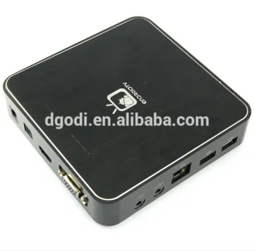 black anodized aluminum smart ott tv box