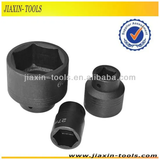 Drop Forged 1/2" DR Standard Pneumatic socket, impact hex nut socket