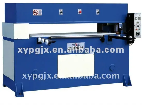 Hydraulic flatbed four post die cut machine