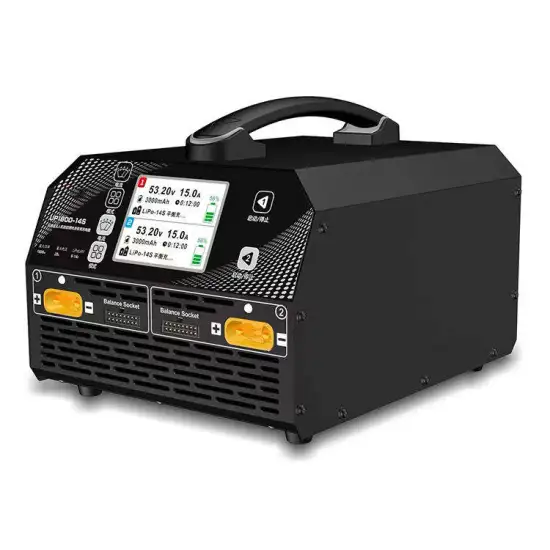 Ultra Power 1800W 25A UAV Charger 6-14S LiPo LiHV Dual-channel UP1800 Lithium Battery Charger For Drone
