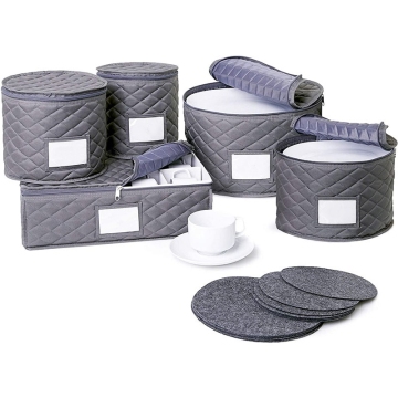 Dinner Plate and Bowl Storage Box Set for Restaurant Tableware