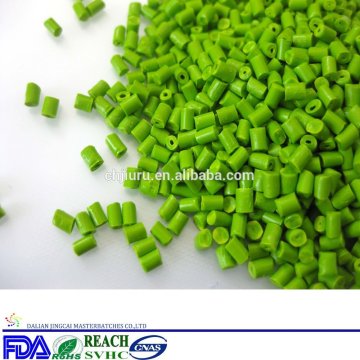 Low Price PP PE Plastic green Color Masterbatch For Blowing Film / Injection / Extrusion