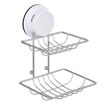 1pc Over The Door Shower Caddy With Double Soap Holder, Stainless Steel  Hanging Shower Organizer, No Drilling Hanging Shower Caddy, Over Door To  Organ