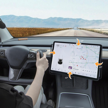 Tesla Model 3/Y Screen Swivel Mount - Center Console Navigation Tilt Holder