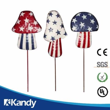 handmade painting mushroom decorative plant stakes