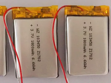 1800mAh 103450 Lipo Battery For Wireless Speakers (LP3X5T10)