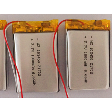 Batería de 1800mAh 103450 Lipo para los altavoces inalámbricos (LP3X5T10)