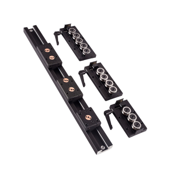Mini 3D Printer Kompatibel Miniatur Black Black Dual-Shaft Linear Roller Guide SGR8 dengan Blok SGB8 Wheels