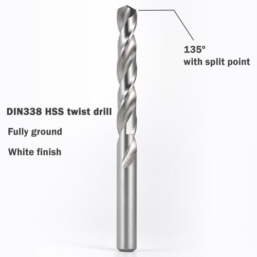 HSS Twist Drill Bit White