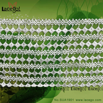 chemical lace embroidery fabric/embroidered lace fabric