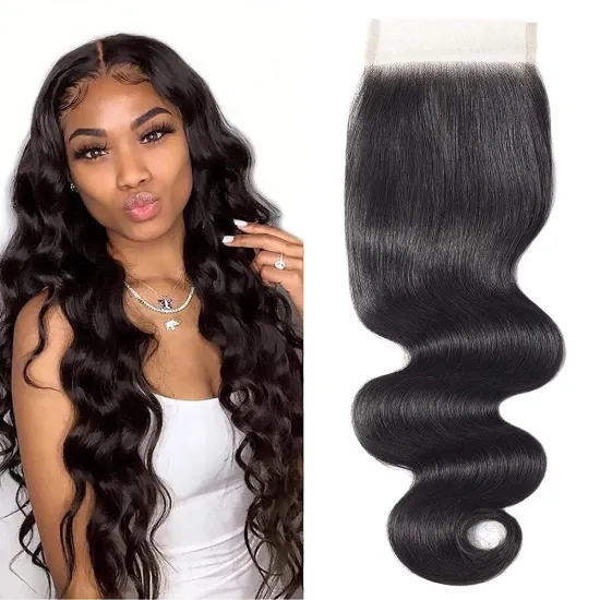 Grade 11A 14 Inch Brazilian Virgin Human Colored Bone Body Wave Virgin Cuticle Aligned Hair Raw Cambodian Hair Hd Closure 4X4