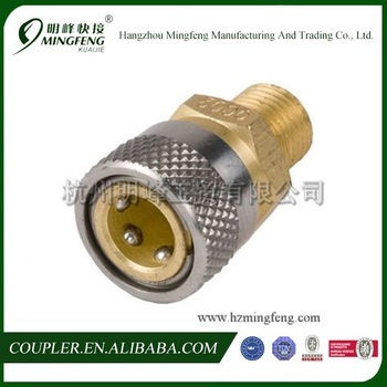 Hydraulic stainless steel quick coupler (G1/8 straight thru )