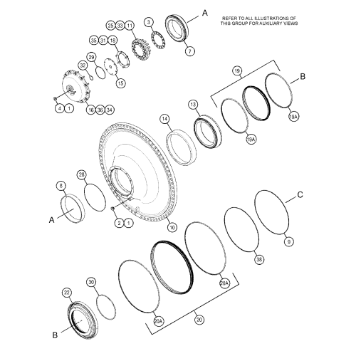 125-5938 1255938 WHEEL-FRONT FOR 793D