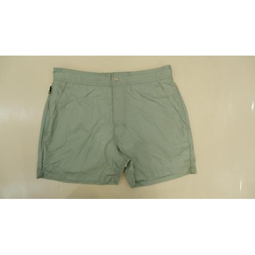 Short de plage masculin en nylon de couleur unie