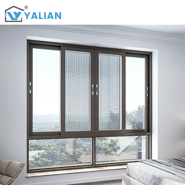 Heat Insulation Aluminum Alloy Sliding Window Tempered Glass