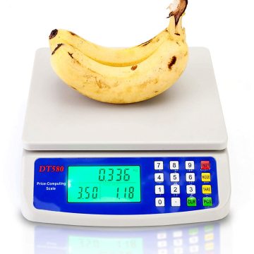DT-580 30kg/1g Portable Digital Vegetables Scale Electronic Postal Scale Shipping Scale for Floor Bench Office White