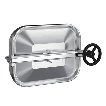 High Quality 17''X13'' Sanitation SS316L Mirror Polished Rectangle Manhole Cover