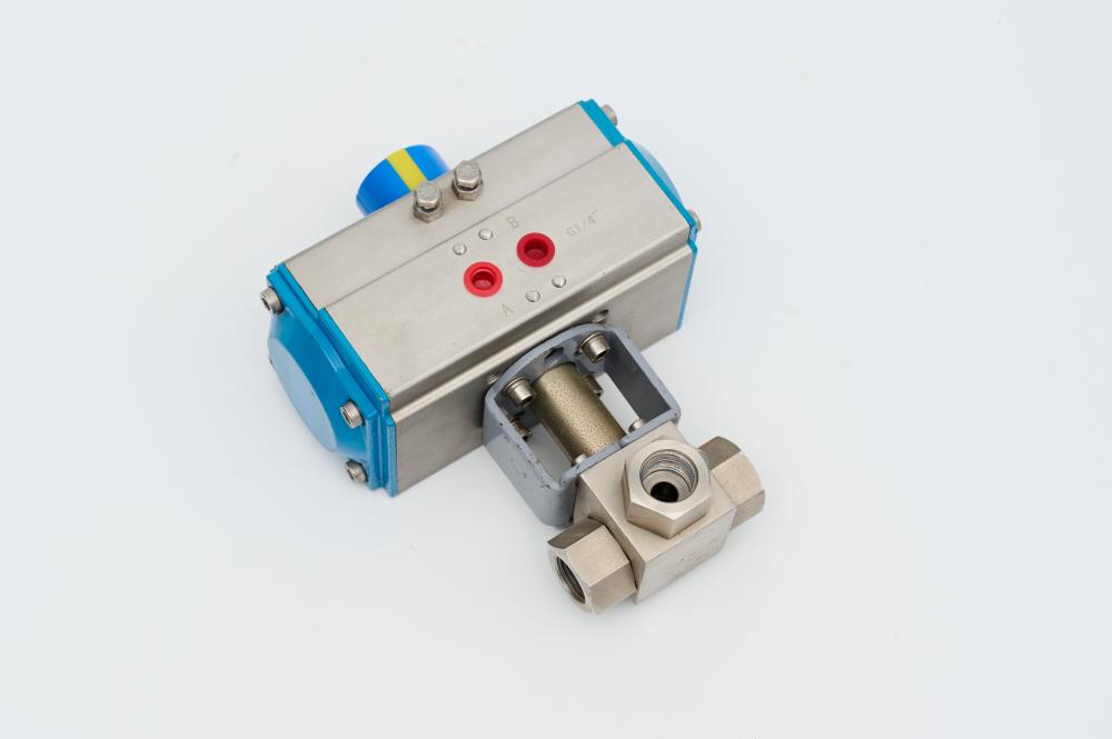 DN10-DN65 Pneumatic High-pressure Three-way Ball Valve