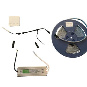 Waterproof 3000K IP65 LED Strip Light 10m with Controller and Power Supply