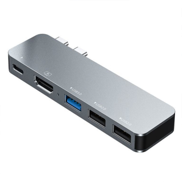 7-in-1 Type-C Docking Station: USB3.0 HDMI USB PD Ethernet Adapter with Network Card