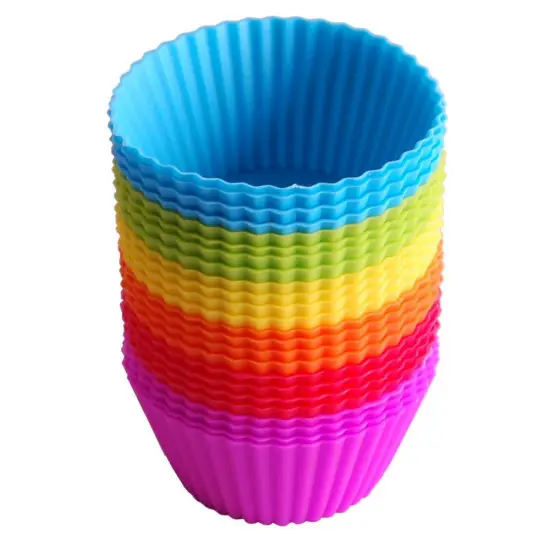 BPA free 24 Pack Cupcake Liners Silicone