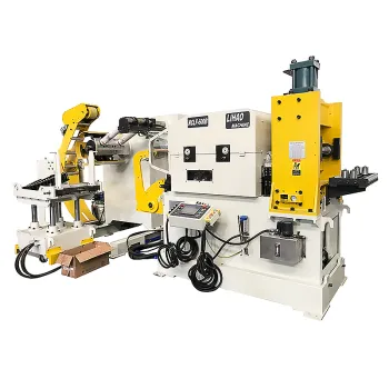 3-in-1 Hydraulic Uncoiler with Straightener Feeding System for Extra Thick Plates in Power Press Machines