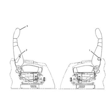 Excavator 318C Seat Assembly 164-0505/1640505