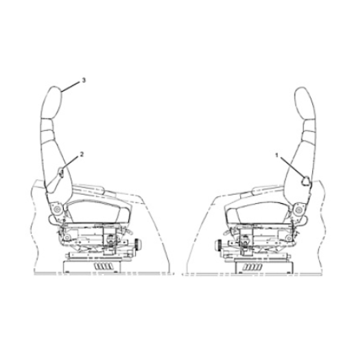 Excavator 318C Seat Assembly 164-0505/1640505