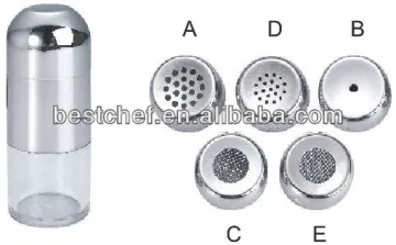 18-10 stainless steel 125ml Mini shaker with different size holds