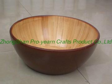 Natural bamboo bowl