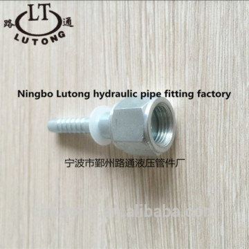 ISO 12151-1 SAE J 516 Swaged zinc plate pipe fittings ORFS female flat seat