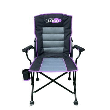 Adjustable Folding Camping Chair with Headrest and Cup Holders