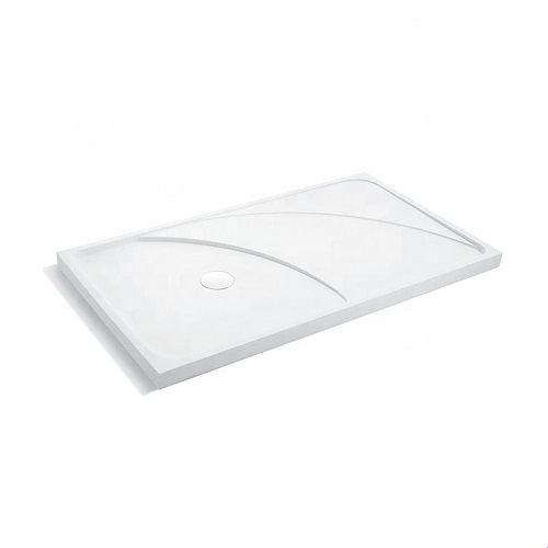 Large Corner Shower Pan Rectangle White Color Shower Tray