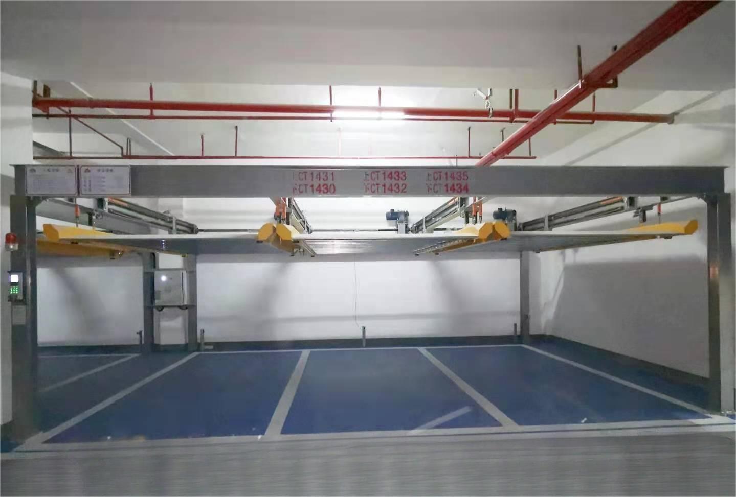 4 post double level car lift parking