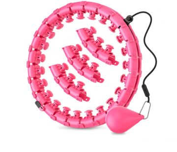 Smart gewichtete Hula Hoop: 24 abnehmbare Knoten mit Autospinning Ball - perfekt für Erwachsene und Kinder