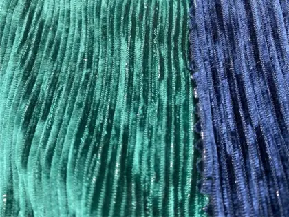 Shinny Crushed Pleated Fabric For Pleated Skirt/Dress